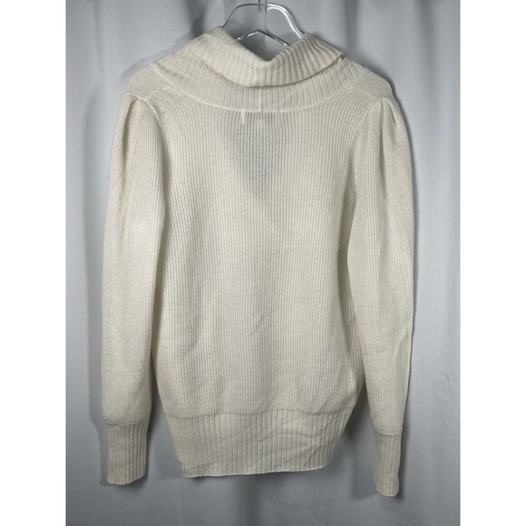 Design History Shawl Collar Cashmere Sweater In Winter White Sz M New - Picture 6 of 9